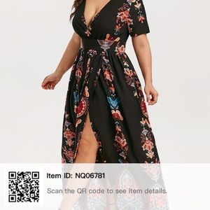 Boho Women’s Summer Maxi Dress, Plus Size